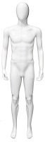 Манекен мужской белый глянец, без лица, с подставкой МА-4  188-96-76-94
