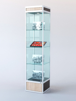 Витрина для музеев вооруженных сил "ЭКСПОНАТ" №3-2 (задняя стенка стекло)